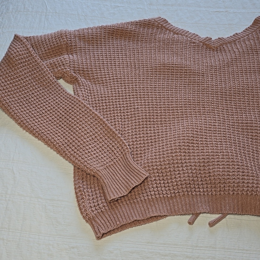 Sincerely Jules Cropped Ruched Front Sweater - Picture 10 of 12